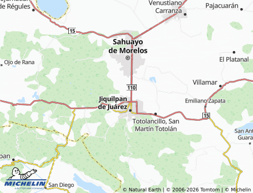 Kaart MICHELIN La Calera, Sahuayo - ViaMichelin