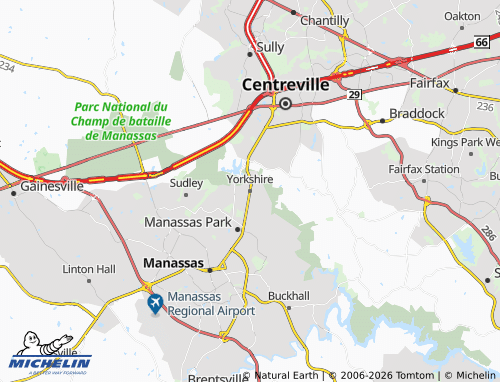 Mapa MICHELIN Yorkshire - ViaMichelin