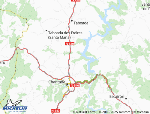 MICHELIN Pedrafita (Santa Baia) map - ViaMichelin