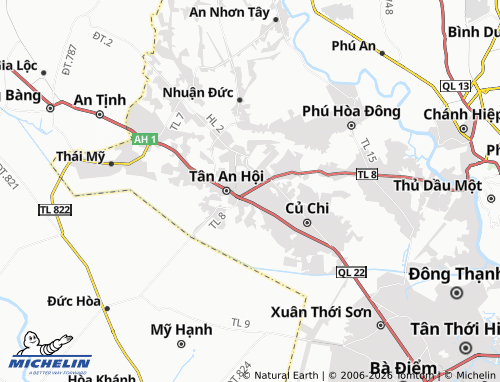 Kaart MICHELIN Củ Chi - ViaMichelin