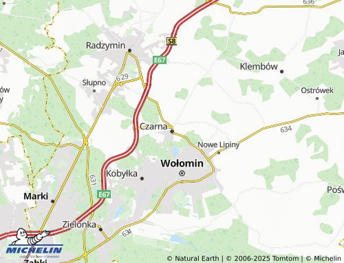 MICHELIN Czarna map - ViaMichelin