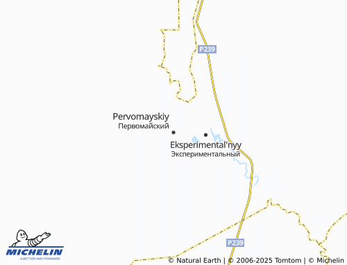 MICHELIN Pervomayskiy map - ViaMichelin