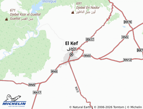 Kaart MICHELIN al-Kaf - ViaMichelin