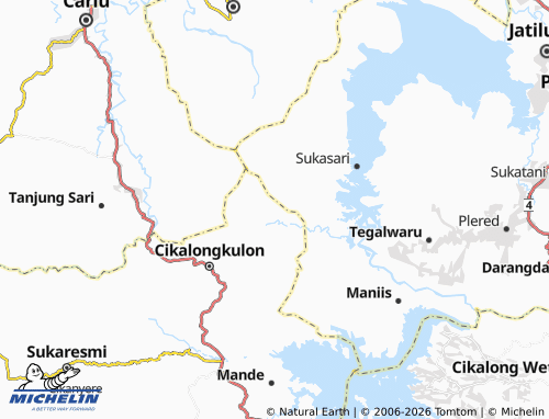 MICHELIN Cigunungherang map - ViaMichelin