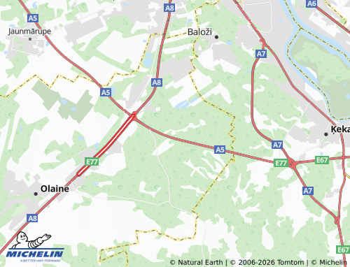 Mapa MICHELIN Virši - ViaMichelin