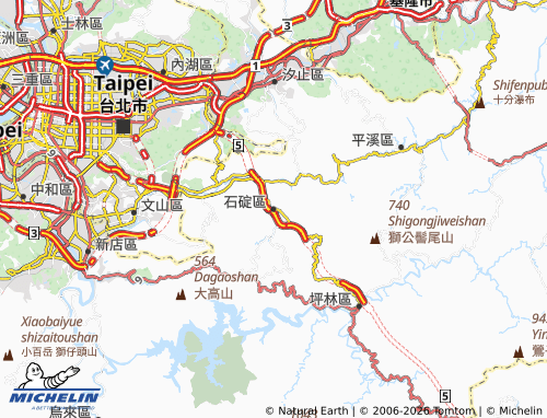 Kaart MICHELIN shi ding qu - ViaMichelin