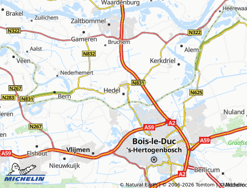 Carte MICHELIN Hedel - ViaMichelin