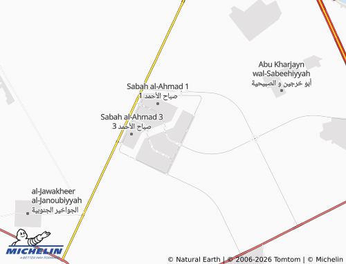 MICHELIN Sabah Al Ahmad 5 Block 1 map - ViaMichelin