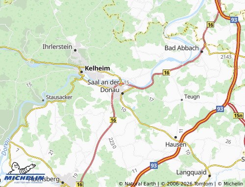 Mappa MICHELIN Saal an der Donau - ViaMichelin