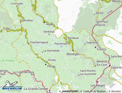 Mapa MICHELIN Peyremale - ViaMichelin