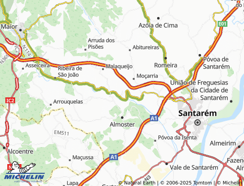 Kaart MICHELIN Azambujeira - ViaMichelin