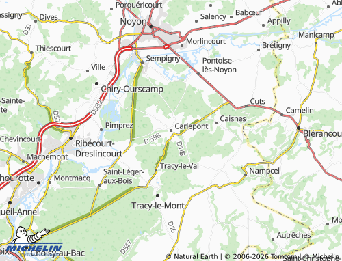 Mappa MICHELIN Carlepont - ViaMichelin