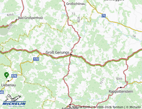MICHELIN Groß Gerungs map - ViaMichelin