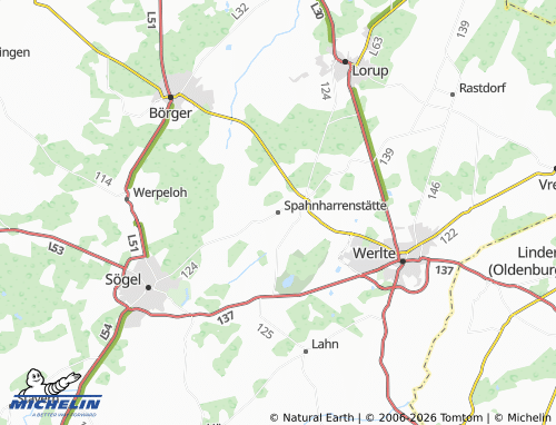 MICHELIN Spahnharrenstätte map - ViaMichelin
