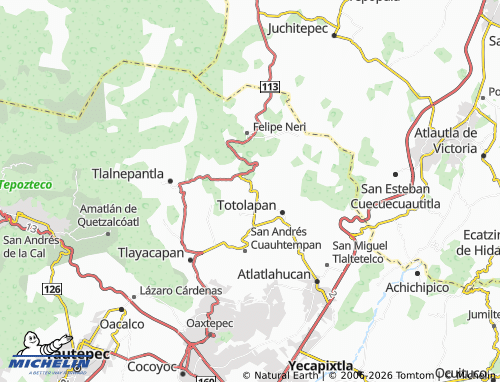 Carte MICHELIN Nepopualco - ViaMichelin