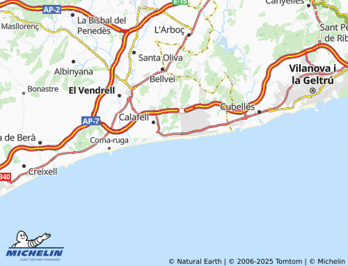 Mapa MICHELIN El Mas Mel - ViaMichelin