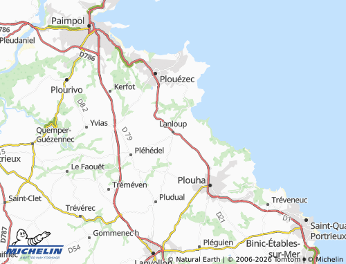 MICHELIN Lanloup map - ViaMichelin