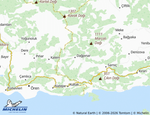 MICHELIN Dağpınar map - ViaMichelin