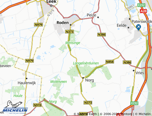 MICHELIN Langelo map - ViaMichelin