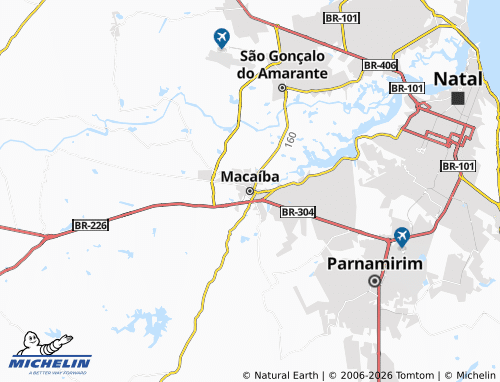Mappa MICHELIN Macaíba - ViaMichelin