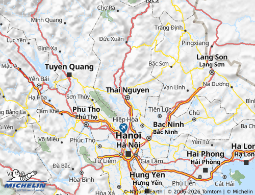 MICHELIN Thai Nguyen map - ViaMichelin