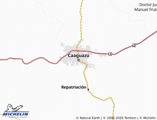 Mappa MICHELIN Caaguazú - ViaMichelin