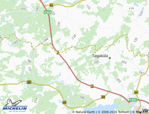 Mapa MICHELIN Mustja - ViaMichelin