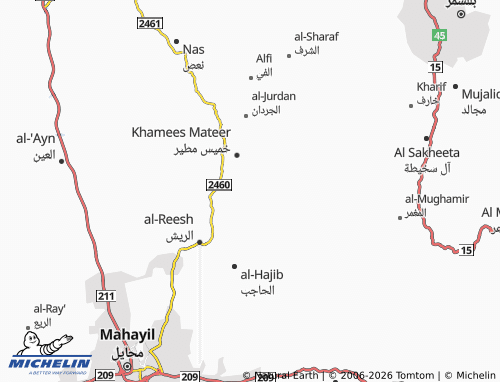MICHELIN-Landkarte Al Aleen - ViaMichelin