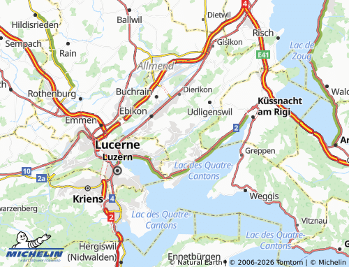 Mapa MICHELIN Adligenswil - ViaMichelin
