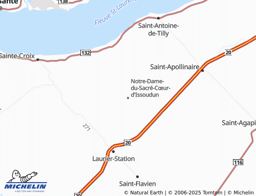 Carte MICHELIN Notre-Dame-du-Sacré-Cœur-d'Issoudun - ViaMichelin