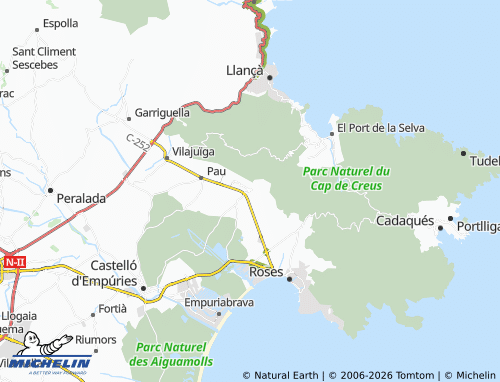 Carte MICHELIN Palau-saverdera - ViaMichelin