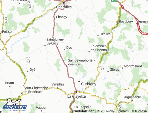 MICHELIN Saint-Prix map - ViaMichelin