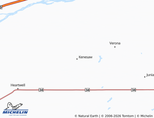 Mappa MICHELIN Kenesaw - ViaMichelin
