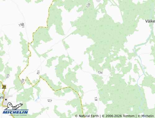 MICHELIN Aavere map - ViaMichelin