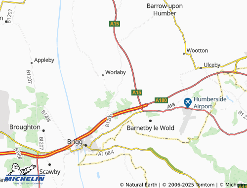 MICHELIN Elsham map - ViaMichelin