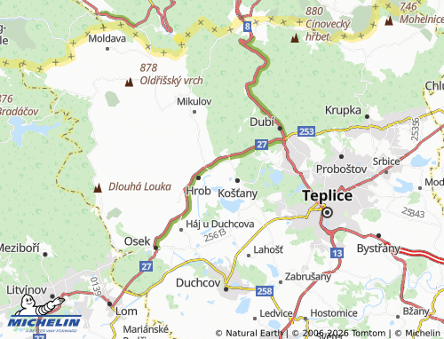 Mappa MICHELIN Na Hampuši - ViaMichelin