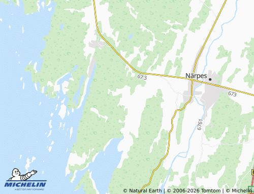 MICHELIN-Landkarte Tjärlax - ViaMichelin