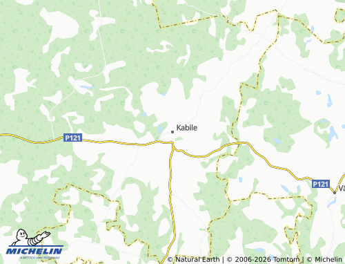 Mapa MICHELIN Kabiles pagasts - ViaMichelin