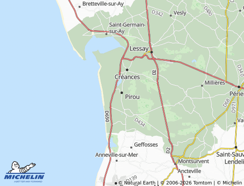 Mapa MICHELIN Pirou - ViaMichelin