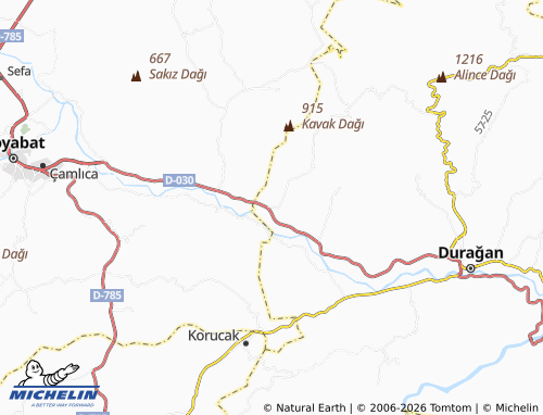 MICHELIN-Landkarte Dağdelen - ViaMichelin