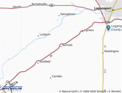 Mapa MICHELIN Burrows - ViaMichelin