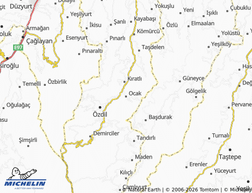 Mappa MICHELIN Ocak - ViaMichelin