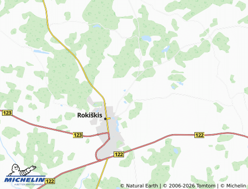 MICHELIN Bajorai map - ViaMichelin