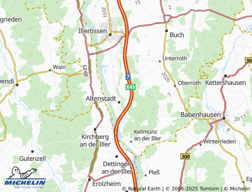Carte MICHELIN Illereichen - ViaMichelin