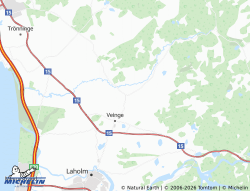 Carte MICHELIN Veinge by - ViaMichelin