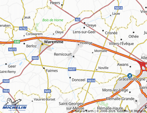 Mappa MICHELIN Remicourt - ViaMichelin