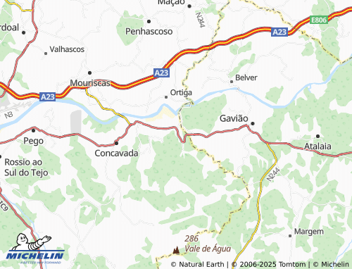 MICHELIN Areia de Baixo map - ViaMichelin