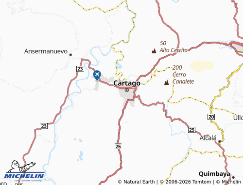 Carte MICHELIN Cuchara Larga - ViaMichelin