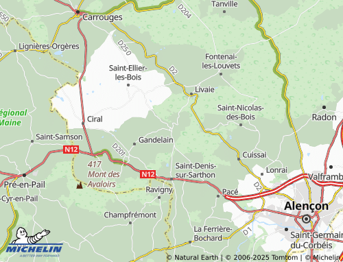 Carte MICHELIN La Roche-Mabile - ViaMichelin