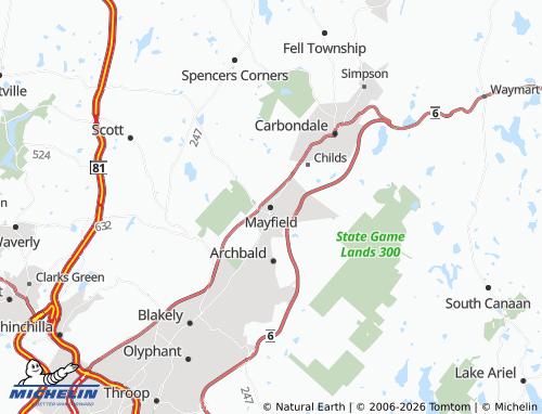 Mappa MICHELIN Mayfield - ViaMichelin